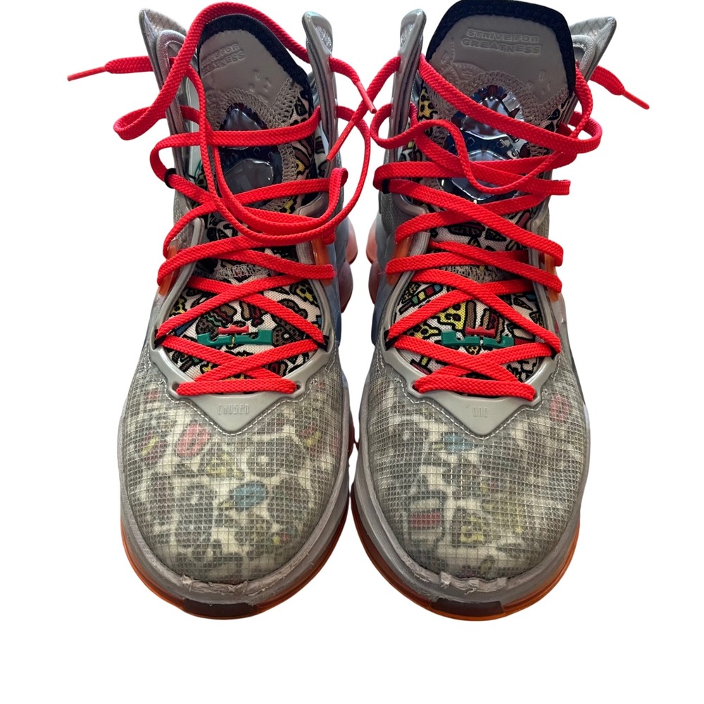 Nike LeBron 19 Fast Food Basketball Shoes SKU:‎ DC9339-001 Sz 8